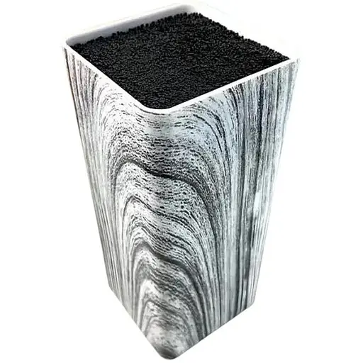 Подставка для ножей Empire Квадрат Н 22 см белый мрамор 2438