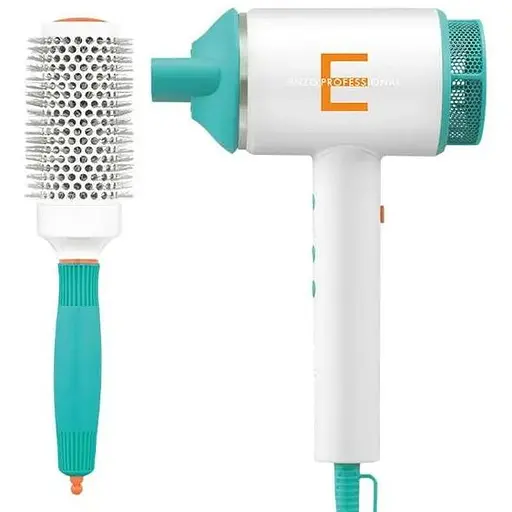 Фен для сушки волос Enzo EN-8899 со щеткой 22 мм 8500 Вт Голубой - фото 1