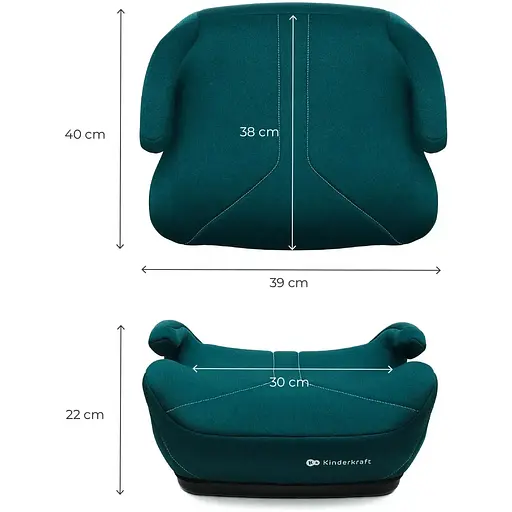 Автокрісло-бустер Kinderkraft i-Boost 2 Green (KCIBOO02GRE0000) - фото 2