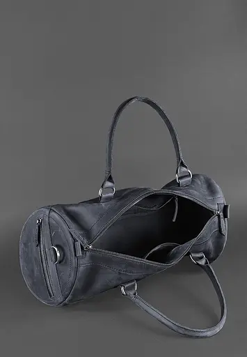 Шкіряна сумка Harper темно-синя Crazy Horse - фото 3