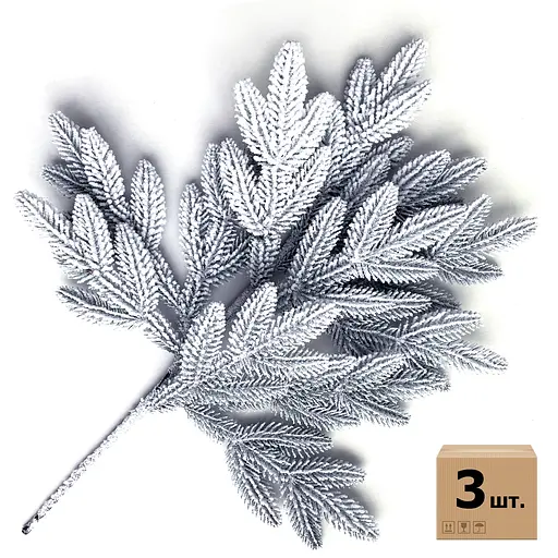 Гілка ялинки штучна Hvoya Classic засніжена 60 см 3 шт.