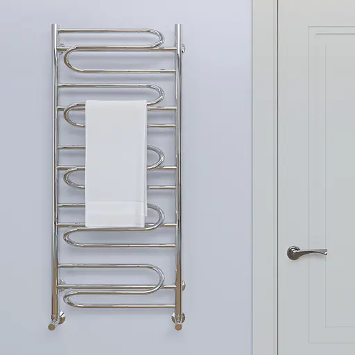 Водяной полотенцесушитель Kosser Илюзия 1100x530 ДІ07, Хром - фото 4