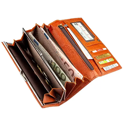 Женский кожаный кошелек Baliya 18х9.5х2 см acs0015688 - фото 3