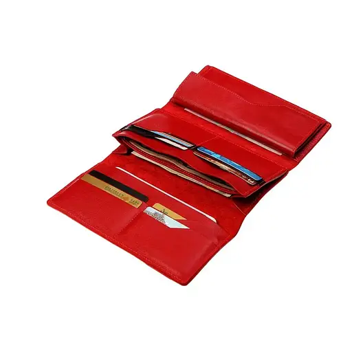 Женский кожаный кошелек Grande Pelle 19.5х10х3 см acs0029346 - фото 2