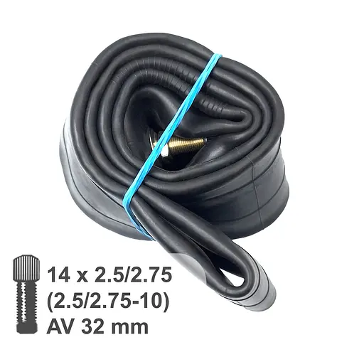 Камера велосипедная 14x2.5/2.75 (2.5/2.75-10) прямой ниппель AV 32 мм (G0001768) - фото 2