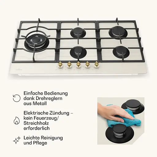 Газова варильна поверхня Klarstein Victoria Chef Edition (10045674) - фото 3