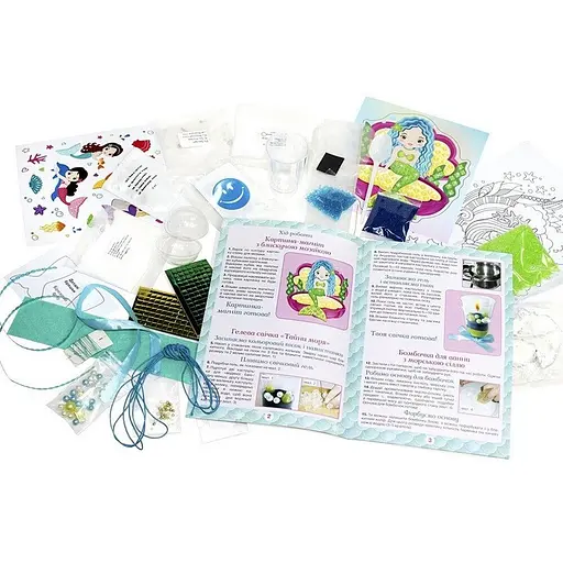 Большой набор для творчества "Я люблю русалок" Ранок 10100541, 8 изделий своими руками - фото 2