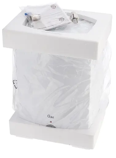 Водонагрівач Tiki компакт GT 2 кВт, мокрий ТЕН, 15 л, прямокутний, вертикальний, над мийкою, білий (GT15OMINI_TIKI) - фото 6