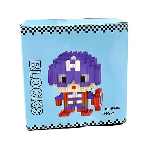 Детский конструктор Magic Blocks Капитан Америка на 560 деталей (MW-04) - фото 3