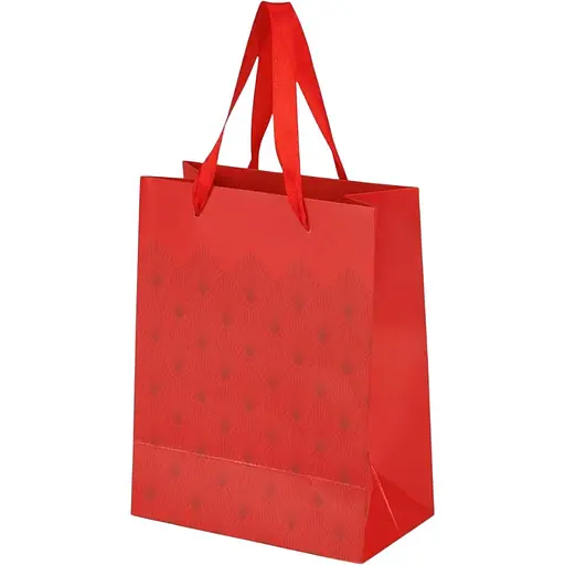 Пакет подарунковий Medium Bright foil 760417ML Червоний - фото 1