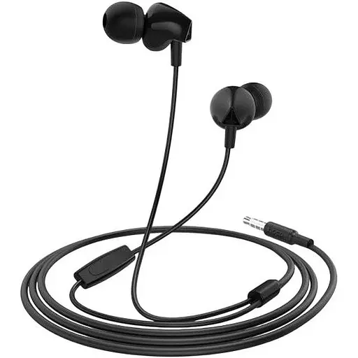 Вакуумні навушники Hoco M60 Perfect Black