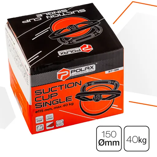Держатель-присоска для стекла и плитки Polax одинарная ⌀115мм, max 40кг (37-186) - фото 10