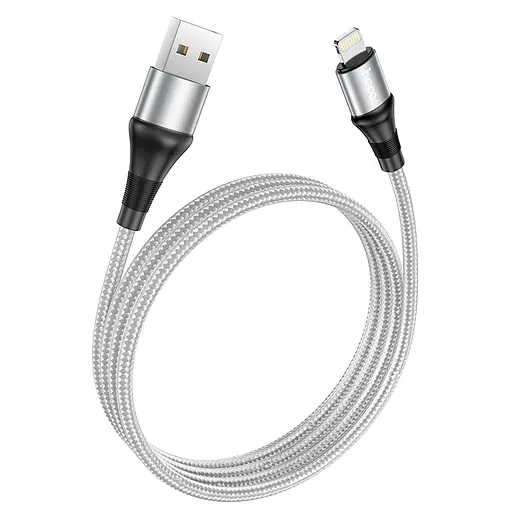 Кабель Hoco Lightning Excellent charging data cable X50, 1 метр белый - фото 1
