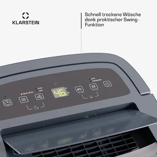 Осушитель воздуха KLARSTEIN DryFy Connect 30 (10045539) Антрацит - фото 3