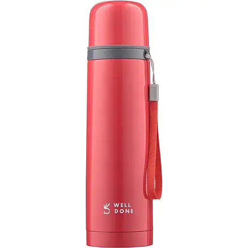 Термос Well Done червоний 500 мл (WD-7145R) - фото 1