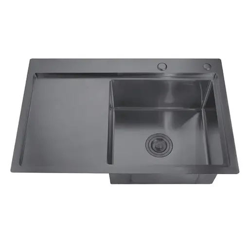 Кухонная мойка Zerix ZH7849R-215 Nano-Black MX1592, Графит - фото 1