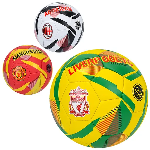 М’яч футбольний, 410-430 г, матеріал PU 1.4 мм, ручна робота, 32 панелі, розмір №5 (В асортименті) 2500-301 - фото 2