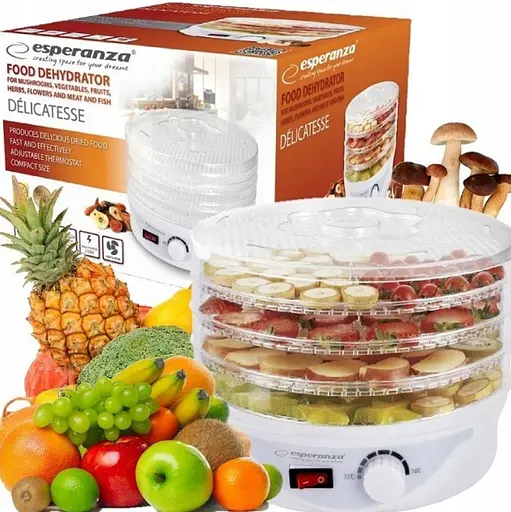 Сушарка для фруктів овочів грибів і снеків Esperanza EKD 003 Delicatesse - фото 5