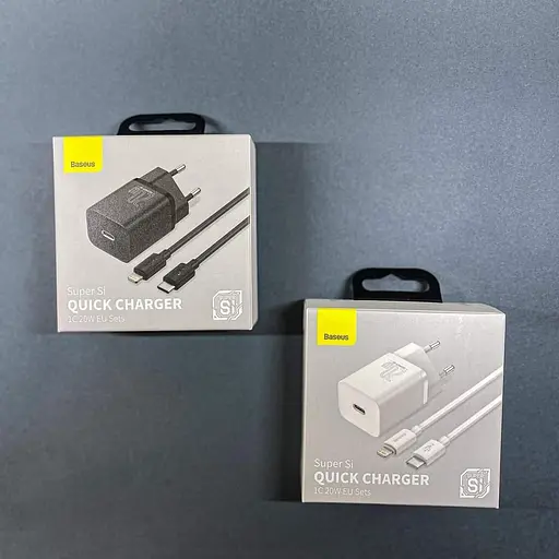 Блок питания Baseus Super Quick Charger 20w комплект с кабелем type-c - lightning (TZCCSUP-B01) - фото 9