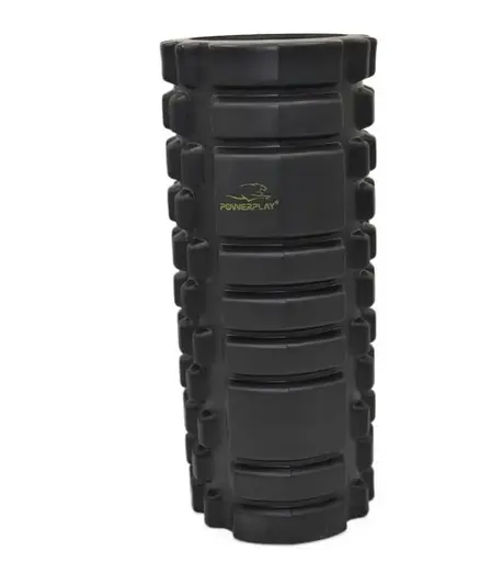 Масажний ролик (роллер) PowerPlay 4025 Massage Roller Чорно-зелений (33x15 см) (PP_4025_Black_Green) - фото 3