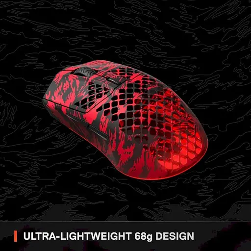 Миша комп'ютерна SteelSeries Aerox 3 Wireless Faze Clan Edition Red Black (62609) - фото 6