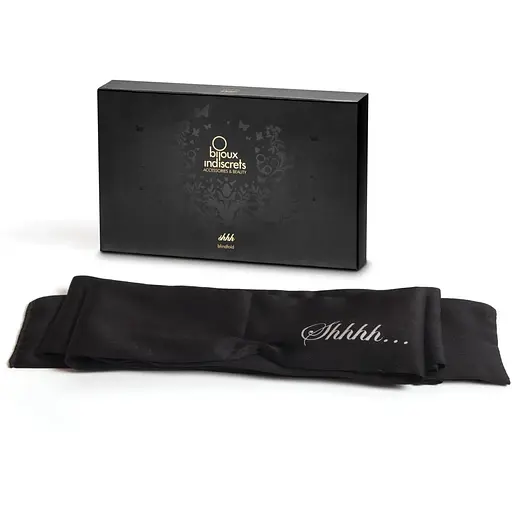 Пов’язка-стрічка з сатину 2в1 Bijoux Indiscrets: Shhh