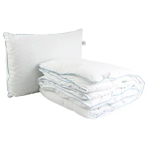 Набір ковдра та подушка силіконові Руно Wave 140х205 см (924.52СЛУ_Wave Руно)