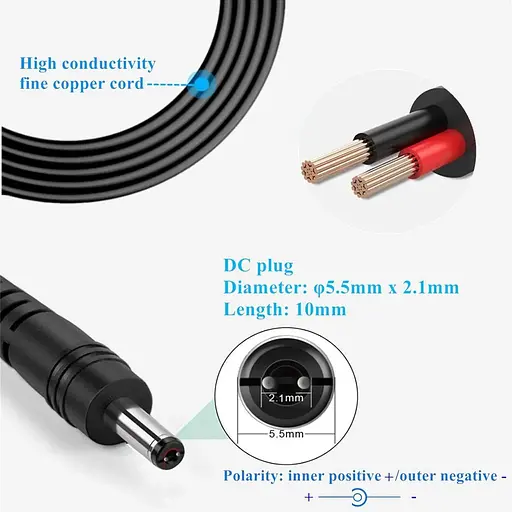 Универсальный адаптер переменного тока SZZKtech 12V 3A с 11 разъемами постоянного тока AC на DC 12 Вольт 3Amps 2.5A 2A 1500mA - фото 2