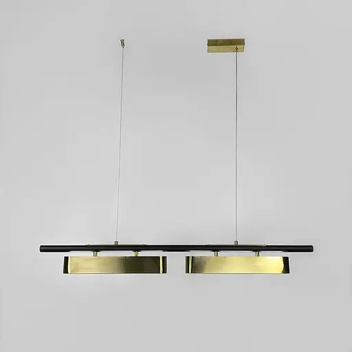 Удлиненный светильник на 2 латунных модуля длиной 100 см | Ст. NO6-1000 Line F - фото 1