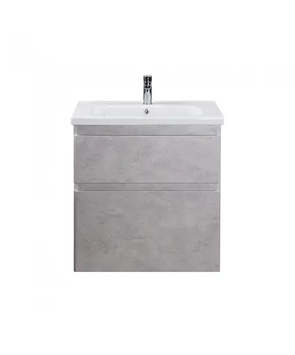 Тумба Мойдодир Палермо 70-U з умивальником ID-70 бетон світлий Сірий - фото 8