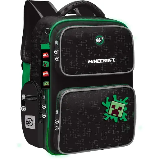 Рюкзак шкільний напівкаркасний Yes Minecraft Time S-101