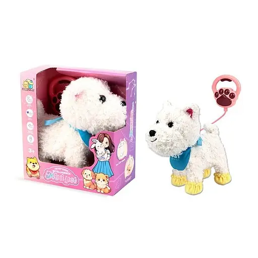 Улюбленець "Собачка", на повідці, звук, музика, ходить, реагує на дотик та оплески