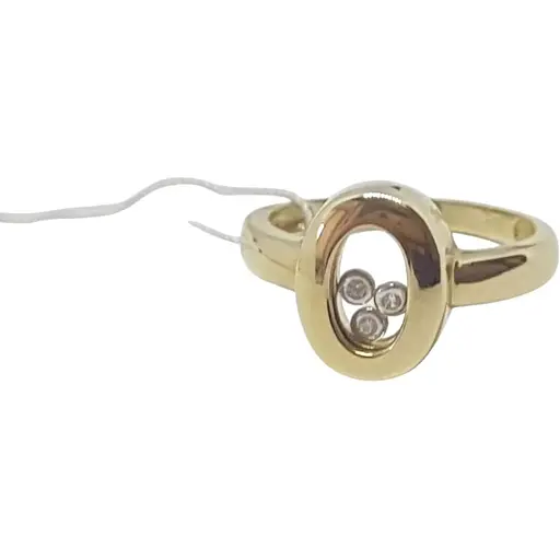 Золотое кольцо Столичная Ювелирная Фабрика с фианитами. 150852Ж 18,5