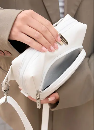 Сумка женская Sambag Sofi белая 20 х 18 х 5 см (88193008) - фото 6
