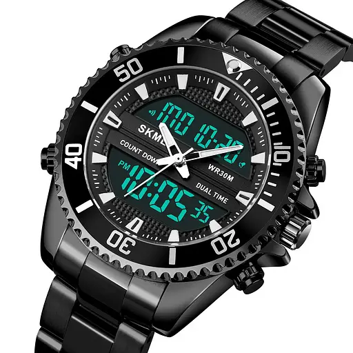 Мужские наручные часы Skmei 1850 (Черный) - фото 4