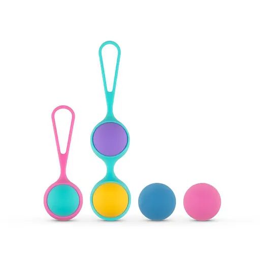 Набір вагінальних кульок PMV20 Vita Kegel Ball Set, 7 шт., різнобарвний - фото 3
