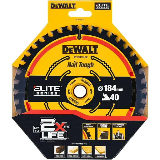 Диск пиляльний DeWalt Elite Extreme 184х16х40 мм (DT10303) - фото 2