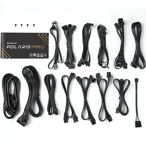 БЖ 1300W Chieftec POLARIS PRO PPX-1300FC-A3, 135 mm, 80+ PLATINUM, Modular, Retail Box - фото 6