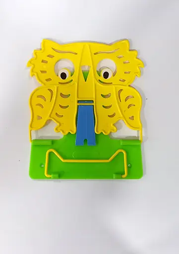 Підставка для книг №4 "Сова" 631569 Irbis пластикова, в пакеті (4820098991365) Жовто-зелений Вид 1 - фото 1