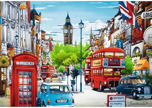 Пазл Trefl Улица Лондона 1000 эл. (10557) - фото 2