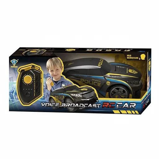 Радиоуправляемая полицейская машина R 251 S, аккумулятор 3.7V, пульт 2.4GHz, резиновые шины, свет, звук, Черная - фото 2