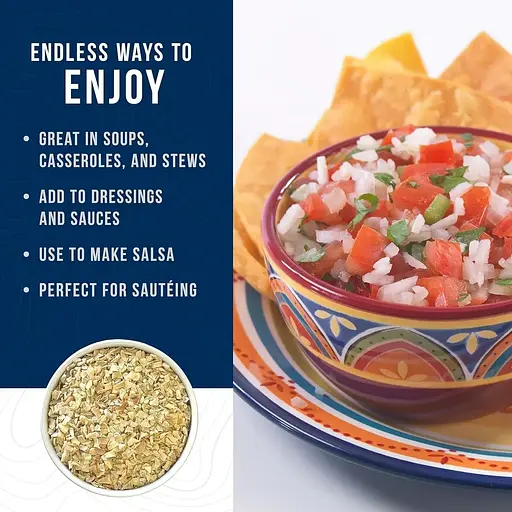 Лук нарезанный сублимированный Augason Farms с большим сроком годности 25 лет 217 порций - фото 5