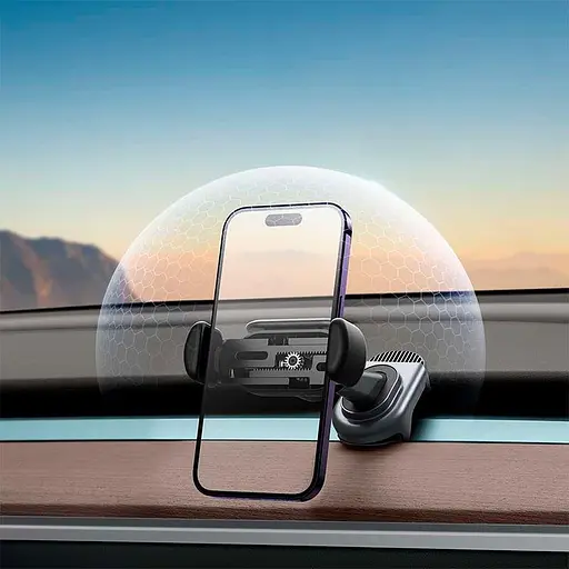 Держатель Baseus T-Space Solar Electric Car Mount C40351300111-00 - фото 5