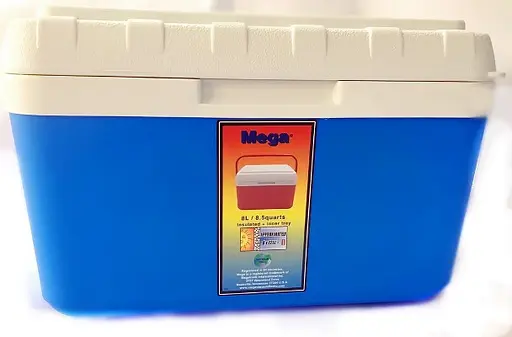 Термобокс Mega 8 л синий - фото 2
