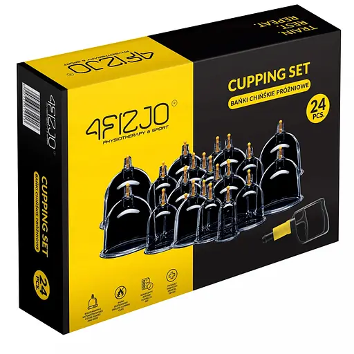 Вакуумные массажные банки 4FIZJO для тела (китайские/атницелюлитные банки) 24 шт с помпой 4FJ0580 (P-5907739319913) - фото 7