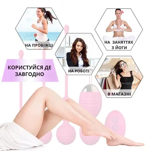 Набір вагінальних кульок I’MCUM Kegel Queen 4in1 Рожевий (IM-KGE205) - фото 8