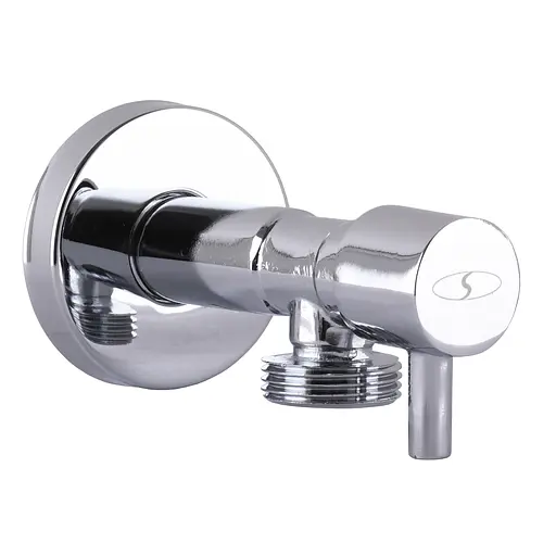 Кран напівобертовий кутовий Solomon 1/2″х1/2″ Lazer 7076 000002251 - фото 1