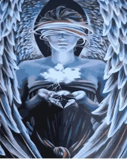 Набор для росписи по номерам Глубины души, Strateg, 30x40 см, SS-6497