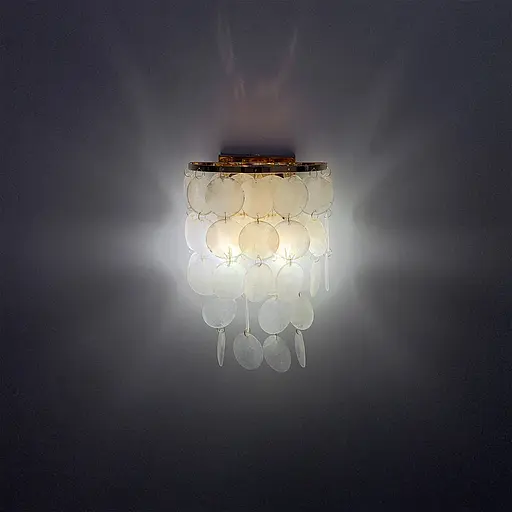 Золоте бра ATHELIA із перламутровими пластинами Line F 1537/2 GD - фото 6