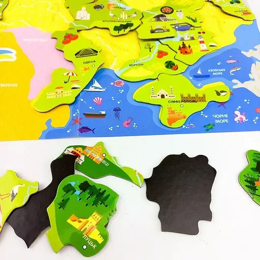 Магнитная карта-пазл. Моя страна – Украина - фото 4